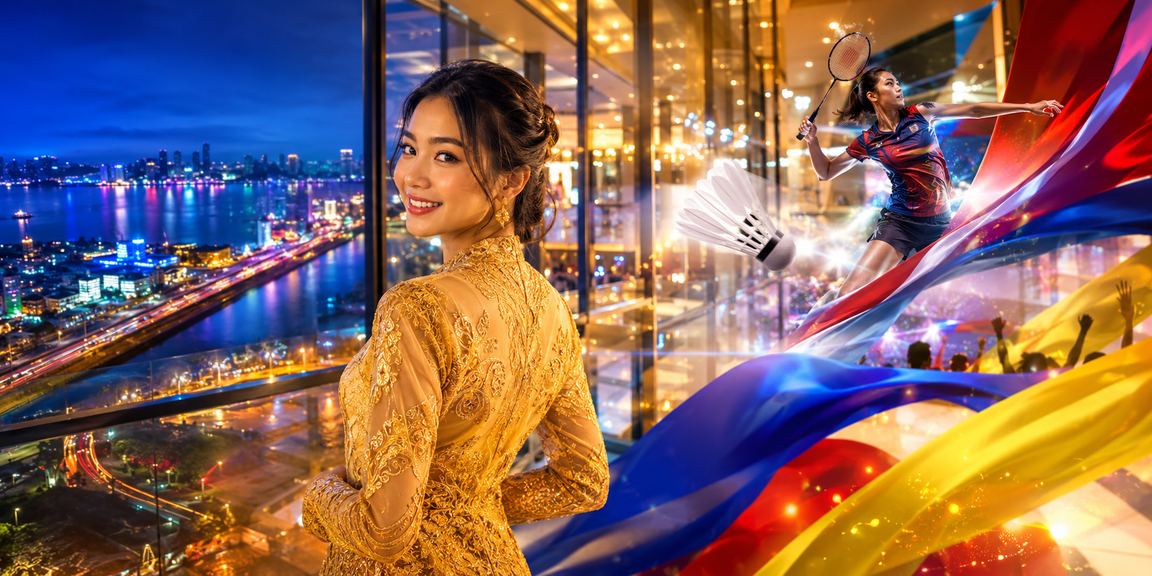 Suasana kasino mewah di Johor dengan pemain yang menikmati permainan baccarat di betboom