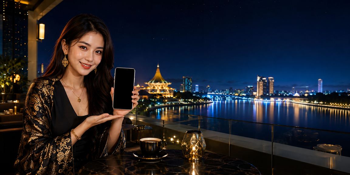 Pengguna betboom di Kuching Sarawak bermain blackjack melalui telefon pintar dengan mudah